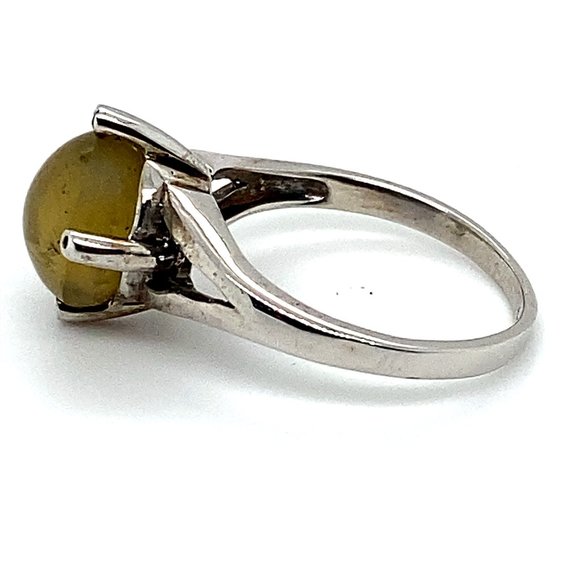 Cats Eye Apatite 2.80ct Solid 925 Silver Ring - Picture 5 of 5